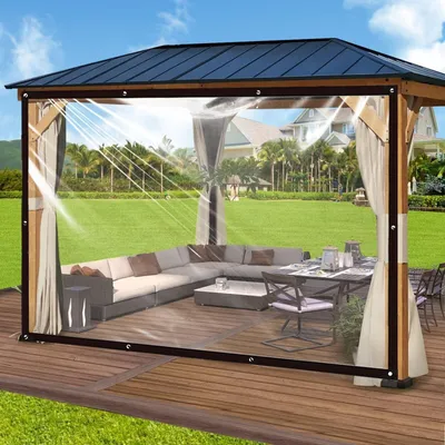 Produktbild von Transparente Wasserdichte Plane 3 x 5 m für Garten und Terrasse