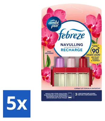 Produktbild von 5 x Ambi Pur 3Volution Nachfüller Thai-Orchidee - 20 ml - Vorteilspackung - 5 Stücke