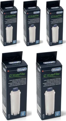 Produktbild von 5 Stück DeLonghi Wasserfilter DLSC002, SER3017 für Kaffeevollautomaten der ECAM-Serie SPARPACK
