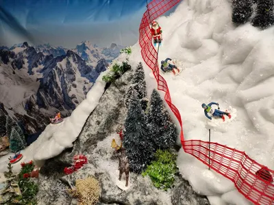 Produktbild von Weihnachtsdekoration verformbar Miniatur-Dekor 60x50 cm