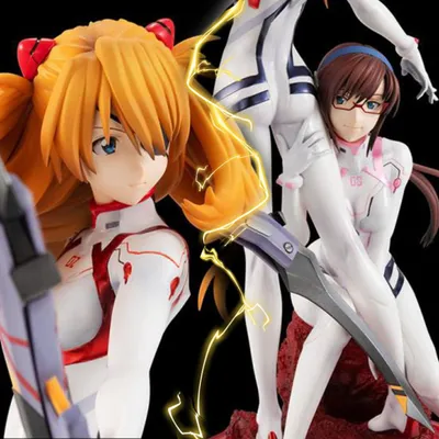 Imagen del producto de Evangelion 3.0+1.0 Thrice Upon a Time - Figura Asuka & Mari Illustrious G.E.M.