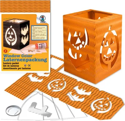 Produktbild von Laternenpackung 13,5x18cm Halloween orange