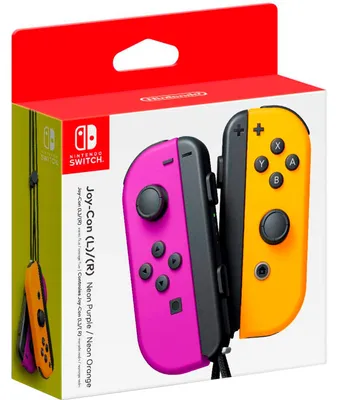 Produktbild von Nintendo Controller Joy-Con 2er Set Neon Lila/Orange