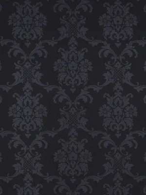 Produktbild von ESTAhome Tapete Barockmuster Schwarz 53 cm x 10.05 m