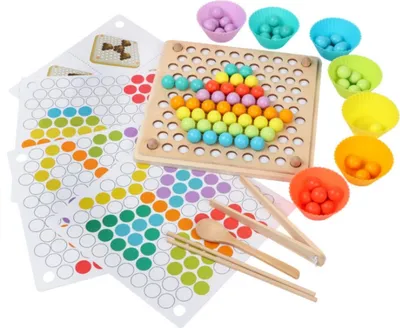 Obrázok produktu pre Aga Vzdelávacie Montessori guličková Mozaika 77ks