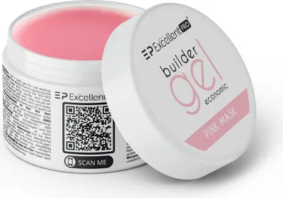 Obrázek produktu pro Excellent PRO | build-up gel 30g - růžový - samovyhlazující - ideální pro Francouze a baby boomers
