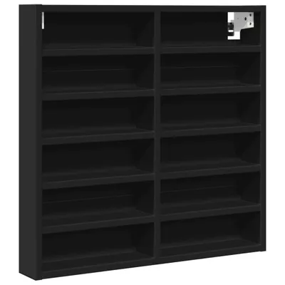Obrázek produktu pro vidaXL Vitrína černá 60x8,5x58 cm materiál na bázi dřeva