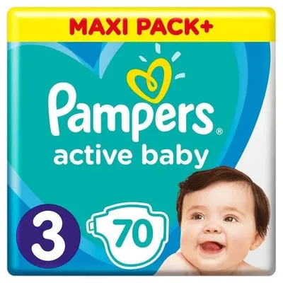 Produktbild von Pampers Active Baby Windeln Groe 3 - 70 Windeln