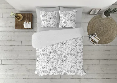 Image de Housse de couette Pierre Cardin FANY Gris King size 3 pièces