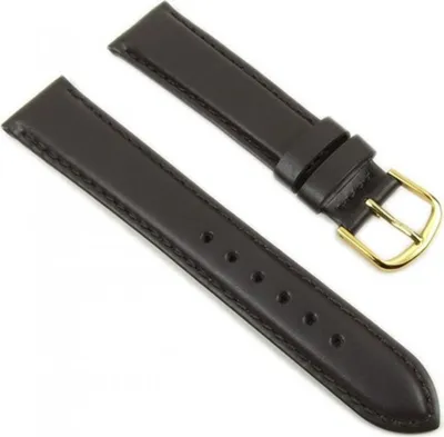 Produktbild von Minott Ersatzband Uhrenarmband Leder Büffelkalb dunkelbraun 18mm