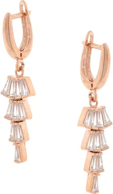 Produktbild von Golders Ohrhänger aus vergoldetem 925 Silber mit Glaskristallen, Silber Schmuck, Damen