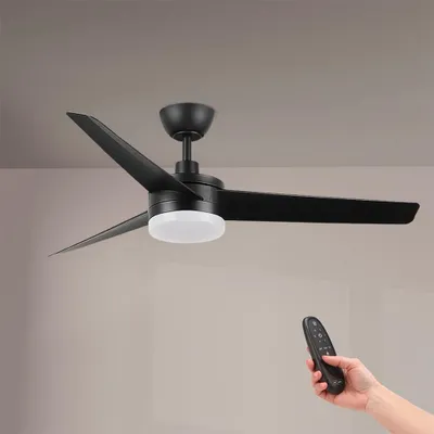Deckenventilator mit LED, 132 cm, 6 Stufen, Fernbedienung, Timer