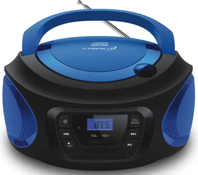 Produktbild von Przenośny odtwarzacz CD dla dzieci Cyberlux Radio CD Stereo Boombox Niebieski