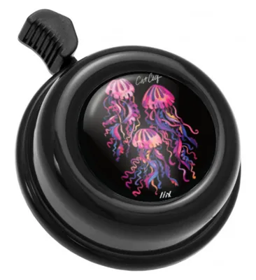 Produktbild von Liix Fahrradklingel Colour Bell , Qualle - Schwarz