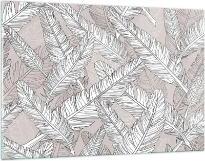 Produktbild von Bilder auf glas - Feder Grafiken - 120x80cm - Glasbilder - Wandbilder - Kunstdruck - zum Aufhängen bereit - Wanddekoration aus Glas - Glas Bilder - Wandbild auf Glas - Einteilig - GAA120x80-3560