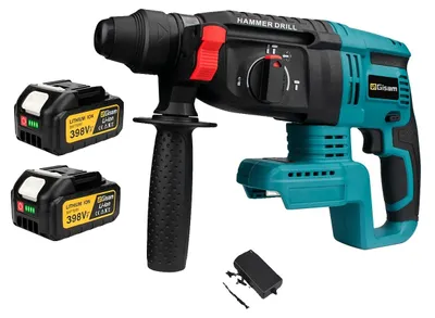 Produktbild von Elektrischer Schlagbohrer, bürstenloser Motor, 18V Akku kompatibel, 2 Batteriekartonbox