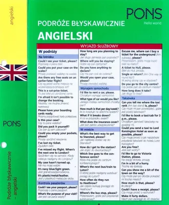 Zdjęcie produktu dla Pons Błyskawicznie: Angielski W Podróży - Zwroty I Słownictwo