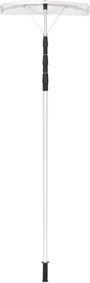 Produktbild von 6,3m Dachschneeräumer mit Teleskopstiel, Dach Schneeschieber aus Aluminium & Kunststoff, Schneeschaufel zur Schneeräumung, für Dach