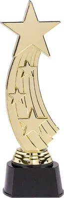 Productafbeelding van Trofee ster goudkleurig - Plastic 24cm