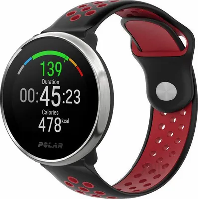 Produktbild von Strap-it Polar Ignite Sportarmband (Schwarz / Rot)