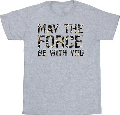 Produktbild von Star Wars - "May The Force" T-Shirt für Herren BI46775 (L) (Grau)