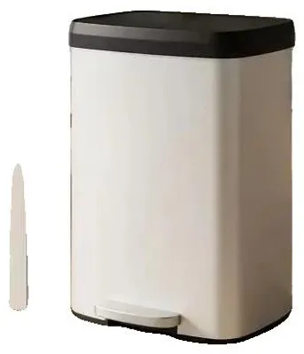 Obrázok produktu pre Kôš na odpad, nerezová oceľ, s pedálovým ovládaním, objem 60 litrov