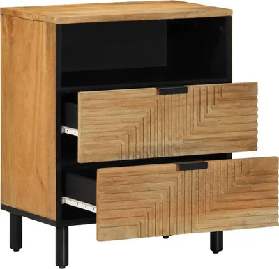 Productafbeelding van vidaXL Nachtkastje bruin, 50x33x60 cm, massief mangohout