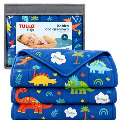Image de Couverture lestée sensorielle, 3 kg, bleue / Tullo
