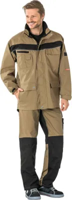 Produktbild von Planam Plaline Allwetterjacke sand/schwarz M