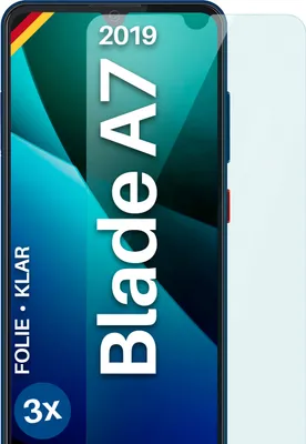 Produktbild von moex® 3x Schutzfolie kompatibel mit ZTE Blade A7 2019 - Displayschutzfolie dünn Folie, Klar