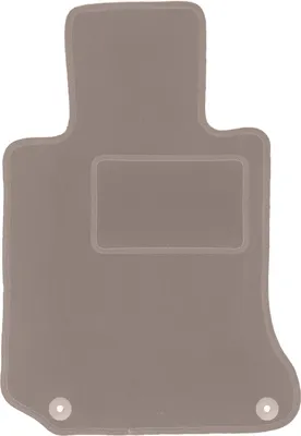 Produktbild von Fahrerfußmatte Velours beige passend für Mercedes W207 Coupe (2009-, E-Klasse) – mit Befestigungen – passgenau