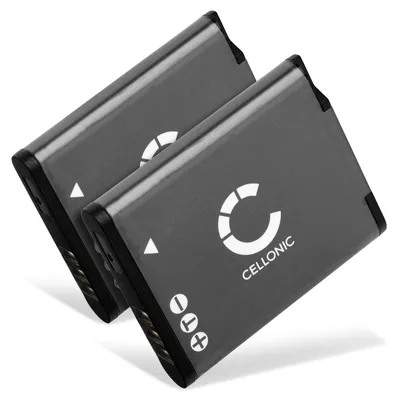Image de CELLONIC 2x Batterie pour Appareil photo Compatible avec Pentax WG-1000, D-LI96 - (890mAh, 3.7V)