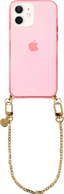 Produktbild von Dreamy Cord Hülle Pink - Short Cord  - Kompatibel mit iPhone 12