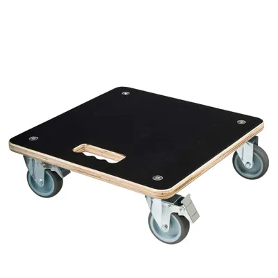 Produktbild von Nature Pflanzenroller Quadratisch 38x38 cm Schwarz Holz
