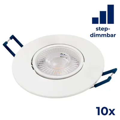 Produktbild von LED-Einbauleuchte McShine EL-313D 4,5W 450lm 3000K step-dimmbar 10er-Pack