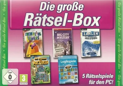Produktbild von Die große Rätsel-Box (5 Rätselspiele)