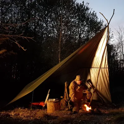 Produktbild von Bushmen Thermo Tarp/Abdeckplane 4x3 - Olivgrün