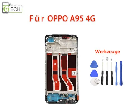 Produktbild von Für OPPO A95 4G CPH2365 LCD Display (TFT) mit Rahmen Touchscreen Bildschirm
