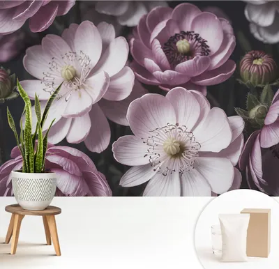 Produktbild von Fototapete selbstklebend - 208x146 cm - Tapete - Wandtapete - Wandbilder - Klebefolie - Dekofolie - Tapete Folie - Wand - Dekoration - Wohnzimmer - Florale Eleganz