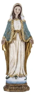 Figur der Wundertätigen Maagd, Kunstharz, handbemalt, 31 cm