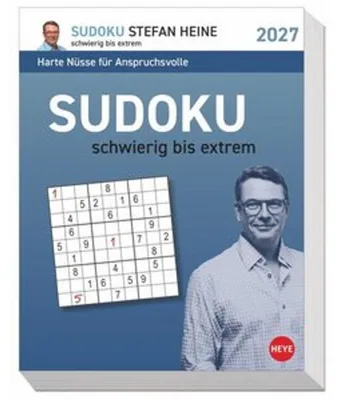 Obrázok produktu pre Stefan Heine: Sudoku – od ťažkého po extrémne ťažké – odtrhávací kalendár na rok 2027
