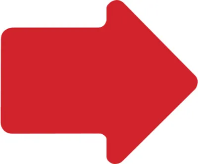 Produktbild von Dreifke® Richtungspfeil, Rot, Folie - 1 Bund = 100 Stk. | Folie selbstklebend...