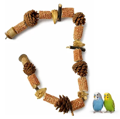 Productafbeelding van Vogelspeelgoed, 80 cm, zitstok voor papegaaien van natuurlijk hout