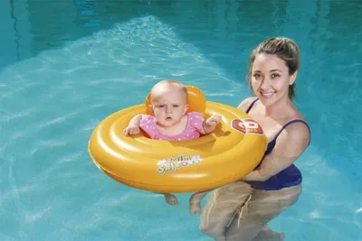 Produktbild von 32096 Baby Schwimmkreis Pontonrad 6-18 Monate BESTWAY