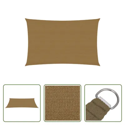 Produktbild von The Living Store Sonnensegel 160 g/m² Taupe 2x4 m HDPE