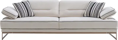 Immagine prodotto di Elegante suite da salotto imbottita 2x divani a tre posti poltrone