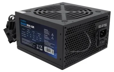 Imagen del producto de CoolBox Fuente.Alim 20+4 pin ATX BASIC 500W