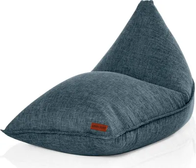 Produktbild von Green Bean® Indoor XXL Sitzsack 150x100x100cm mit EPS-Perlen Füllung - Kuschelig Weich Waschbar - Drinnen Stoff Sitzkissen - Blau