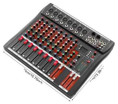 Obrázek produktu pro Audio mixážní pult, 8 kanálů, bezdrátové připojení přes Bluetooth, černý