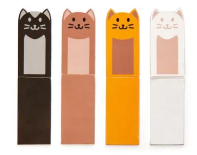 Produktbild von magnetisches Lesezeichen Cats 8,2 cm Vinyl 4 Stück